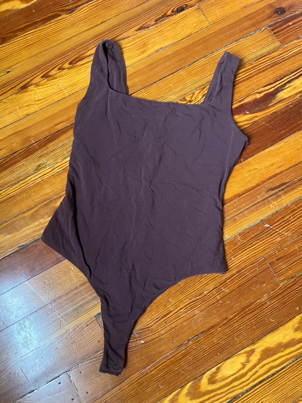 Quince Chocolate Brown Tank Bodysuit